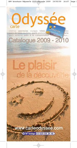 Catalogue CarteOdyssée saison 2009-2010