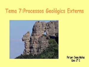 agents geològics externs I