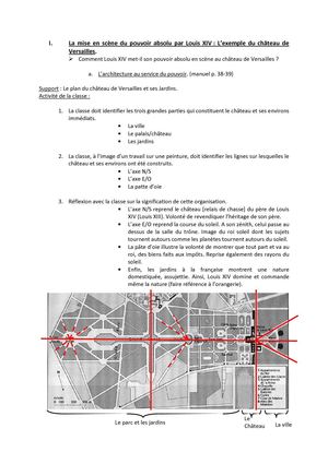 Cours Versailles comme miroir et lieu d'exercice du pouvoir absolu