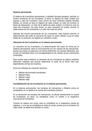 Contabilizacion de inventarios