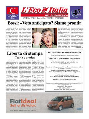 Edizione L'eco d'Italia 09-10-2009