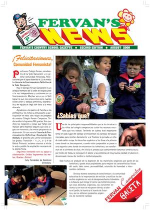 Periódico Colegio Fervan Campestre - Agosto