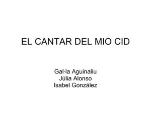 EL MIO CID