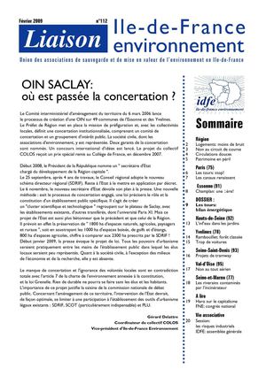 LIAISON n° 112 de février 2009