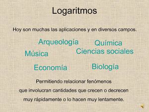 Logaritmos-Aplicaciones