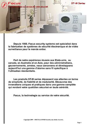 Catalogue FOCUS Security systems 2009 - 2010