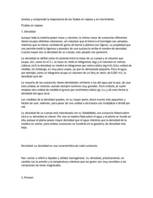 Fluidos En Reposo Y Movimiento