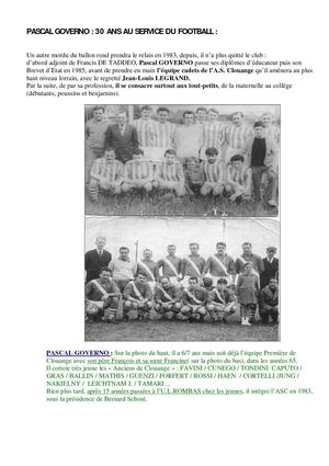 Histoire de l'AS CLOUANGE (suite 6)