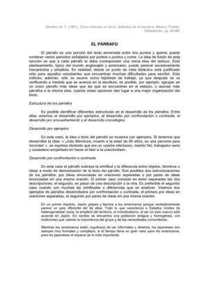 El párrafo