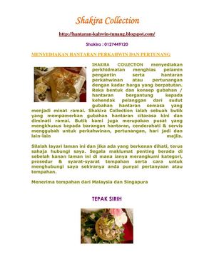 Hantaran Perkahwinan Dan Pertunangan