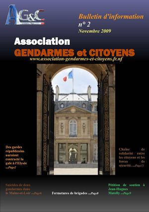 Bulletin d'info de l'association gendarmes et citoyens - Novembre 2009 -