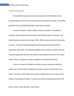 Blackberry Case Study