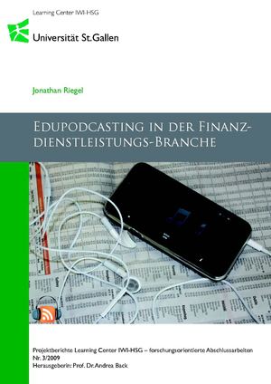Educasting in der Finanzdienstleistungs-Branche