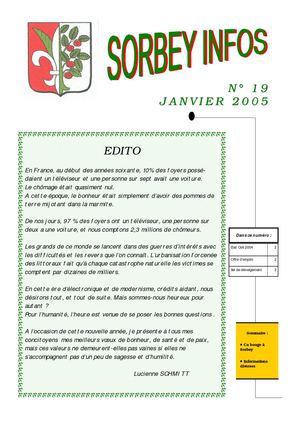 Sorbey infos n° 19
