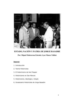 ESTADO, NACIÓN Y PATRIA DE JORGE BASADRE