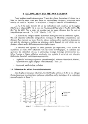 2 Elaboration des métaux ferreux 55 pages