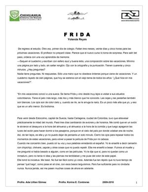 Cuento de FRIDA