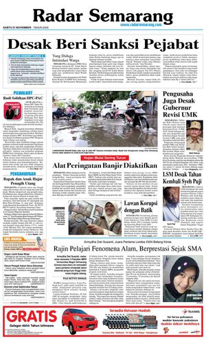 RADAR SEMARANG | Sabtu, 21 November 2009