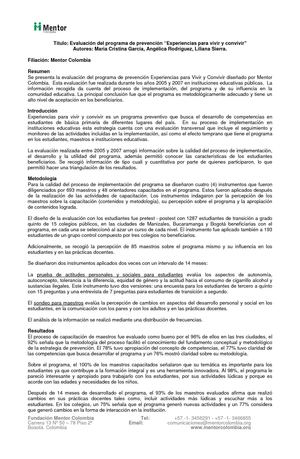 REDLA experiencias para vivir y convivir