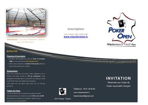 Plaquette invitation NHPOKEROPEN