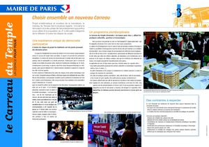 Carreau du Temple - les panneaux - concertation