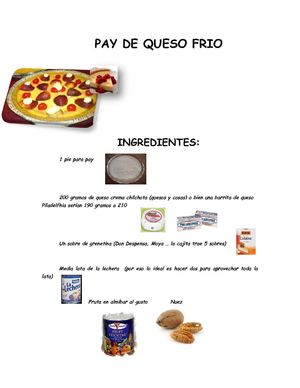 pay de queso frío