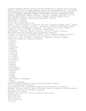 VAILLANT VALENCIA SERVICIO TECNICO OFICIAL 961320329