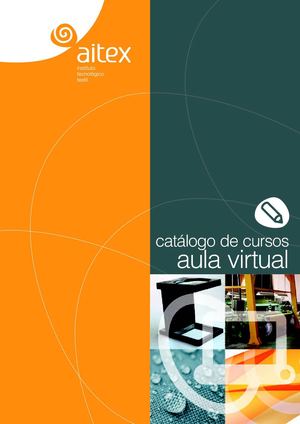 Catalogo de cursos de la Aula virtual de AITEX
