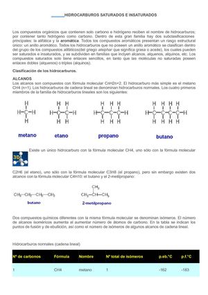 Hidrocarburos ALCANOS