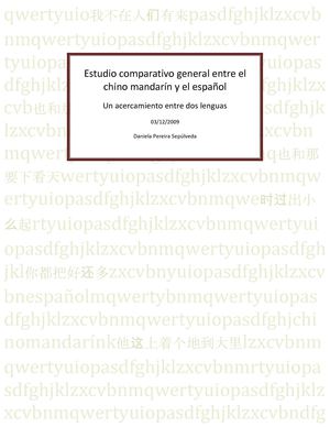 Estudio comparativo general entre el chino mandarín y el español