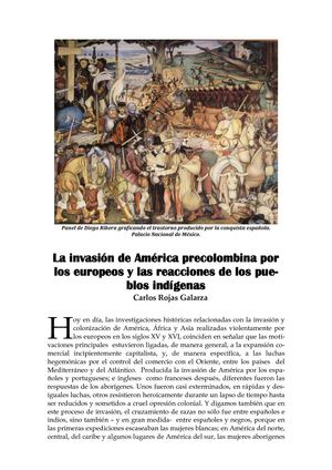 La invasión de América precolombina por los europeos y las reacciones de los pueblos indígenas