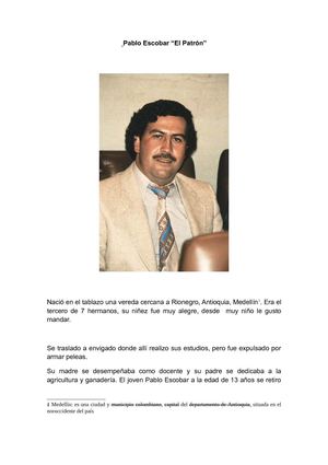 Ensayo De Pablo Escobar [H]