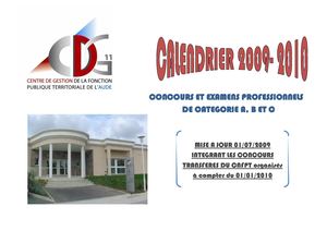 Calendrier des concours 2009