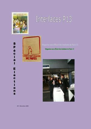 Interfaces P13, Magazine non-officiel des étudiants de l'Université Paris 13, Spécial Elections