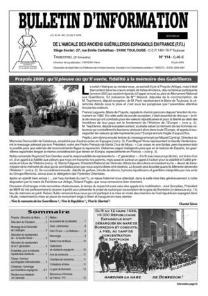 Guérilleros - Bulletin n°114