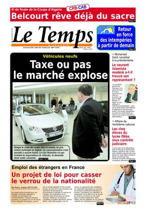 Le Temps d'Algérie  www.letempsdz.com édition du 05 Février 2009