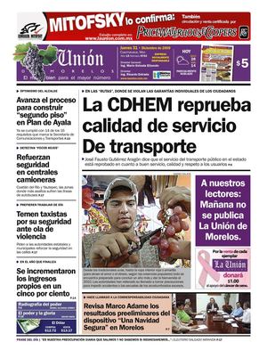 La Unión de Morelos 31 Diciembre 2009