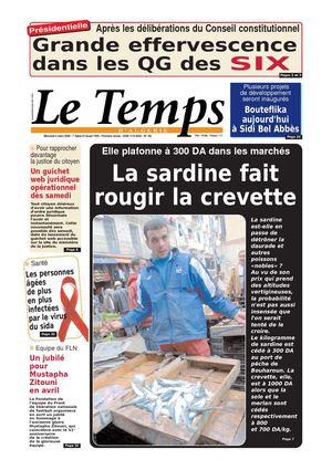 Le Temps d'Algérie www.letempsdz.com édition du 04 mars 2009