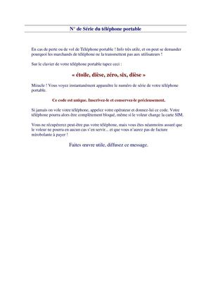 Votre GSM dispose d'un numéro de série : important à savoir !