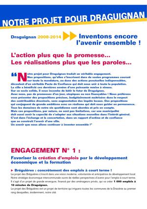 Draguignan - Projet de mandat 2008/2014