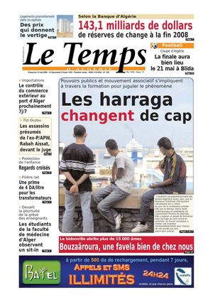 Le Temps d'Algérie www.letempsdz.com édition du 10 mai 2009 