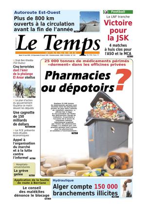 Le Temps d'Algérie www.letempsdz.com édition du 19 mai 2009 