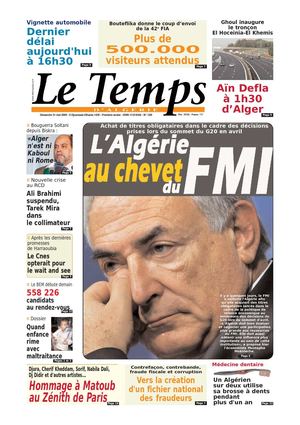 Le Temps d'Algérie www.letempsdz.com édition du 31 mai 2009 
