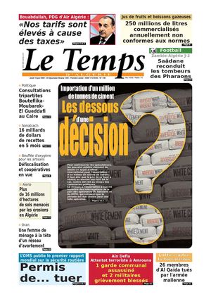 Le Temps d'Algérie www.letempsdz.com édition du 18 juin 2009