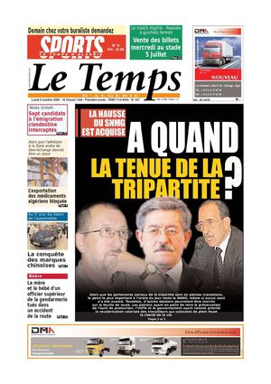 Le Temps d'Algérie www.letempsdz.com édition du 5 octobre2009