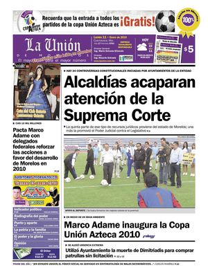 La Unión de Morelos 11 Enero 2010