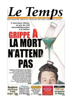 Le Temps d'Algérie www.letempsdz.com édition du 22 decembre 2009