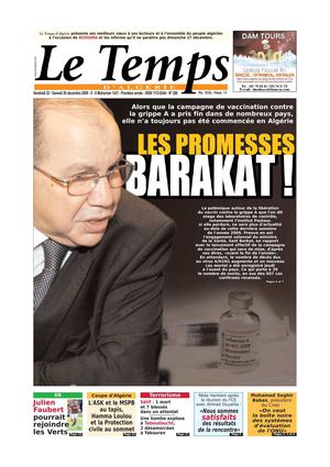 Le Temps d'Algérie www.letempsdz.com édition du 26 decembre 2009