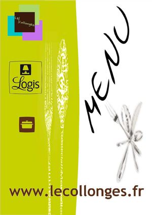 Restaurant Logis Le Collonges, Carte + menus (janvier 2010)