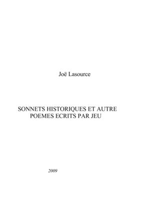 Cléopâtre et Compagnie - sonnets historiques et autres